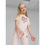 Dievčenské Detské tričká s krátkym rukávom Puma svetlo ružovej farby z bavlny do 8 rokov v zľave 