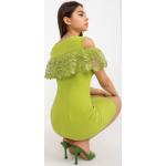 Dámske Letné šaty FashionHunters zelenej farby v party štýle vo veľkosti S v zľave 