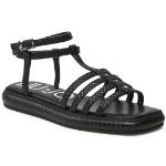 Dámske Kožené sandále Liu Jo čiernej farby z koženky vo veľkosti 35 v zľave na leto 