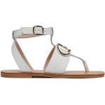 Dámske Kožené sandále Liu Jo bielej farby vo veľkosti 35 na leto 
