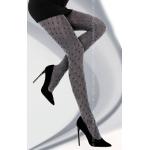 Dámske Vzorované pančuchy livco corsetti sivej farby z polyesteru vo veľkosti 5 XL na zimu 