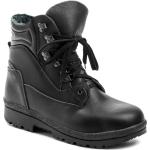 Nová kolekcia: Pánske Členkové topánky čiernej farby z kože vo veľkosti 49 na štandardné nohy šnurovacie na zimu 