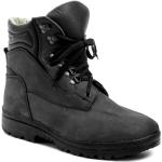 Nová kolekcia: Pánske Členkové topánky čiernej farby z nubukovej kože vo veľkosti 49 na štandardné nohy šnurovacie na zimu 