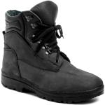 Nová kolekcia: Pánske Členkové topánky čiernej farby z nubukovej kože vo veľkosti 49 na štandardné nohy šnurovacie na zimu 
