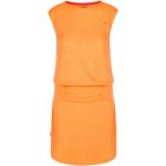 Dámske Denné šaty loap oranžovej farby z bavlny vo veľkosti XS s okrúhlym výstrihom bez rukávov v zľave 