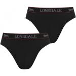 Pánske Trenky Lonsdale čiernej farby v sexy štýle z bavlny 