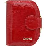 Dámske Kožené peňaženky Lorenti červenej farby v biznis štýle v zľave 