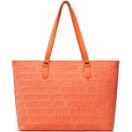 Dámske Designer Shopper kabelky Moschino Love Moschino oranžovej farby v zľave 