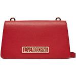 Dámske Designer Crossbody kabelky Moschino Love Moschino červenej farby v zľave 