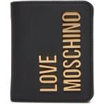 Dámske Designer Malé peňaženky Moschino Love Moschino čiernej farby z koženky v zľave 