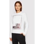 Dámska Designer Jesenná móda Moschino Love Moschino bielej farby z bavlny vo veľkosti M Zľava na zimu 