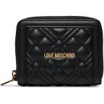 Dámske Designer Luxusné peňaženky Moschino Love Moschino čiernej farby z koženky v zľave 