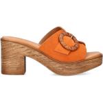 Dámske Sandále oranžovej farby vo veľkosti 39 v zľave na leto 