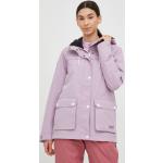 Dámske Zimné bundy Priedušní fialovej farby z polyesteru vo veľkosti XS udržateľná móda 