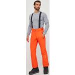 Pánske Lyžiarske nohavice Descente nepremokavé oranžovej farby z polyamidu vo veľkosti XXL 
