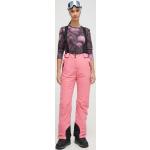 Dámske Lyžiarske nohavice EA7 ružovej farby z polyuretánu 