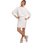 Dámske Denné šaty Moe bielej farby z bavlny vo veľkosti XXL v zľave 