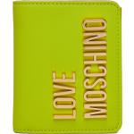 Dámske Designer Malé peňaženky Moschino Love Moschino zelenej farby v zľave 