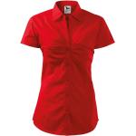 MALFINI Dámska košeľa s krátkym rukávom Chic - Červená | S