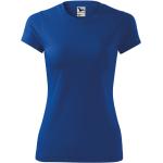 Dámske Tričká s potlačou Malfini kráľovsky modrej farby v športovom štýle z polyesteru vo veľkosti XXL 