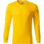 Pánske Tričká s dlhým rukávom Malfini žltej farby z bavlny technológia Oeko-tex vo veľkosti XXXL s dlhými rukávmi vhodné do práčky udržateľná móda 