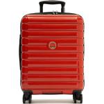 Pánske Malé cestovné kufre Delsey červenej farby 