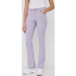 Dámske Elastické nohavice MAX & CO. fialovej farby z bavlny vo veľkosti M v zľave 
