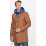 Pánske Zimné kabáty manuel ritz hnedej farby vo veľkosti XL v zľave 