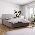 Dvojlôžkové postele sivej farby v modernom štýle 