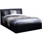 Dvojlôžkové postele Kondela čiernej farby v zľave 
