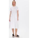 Dámske Denné šaty MAX MARA bielej farby z bavlny s motívom Santos-fc v zľave 