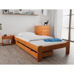 Jednolôžkové postele viacfarebné z masívu s úložným priestorom 