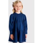 Dievčenské riflové šaty Mayoral tmavo modrej farby z bavlny 