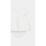 Dievčenské šaty Mayoral bielej farby v elegantnom štýle zo syntetiky 