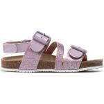 Dievčenské Kožené sandále Mayoral fialovej farby z koženky vo veľkosti 28 na leto 