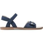 Dievčenské Kožené sandále Mayoral tmavo modrej farby z koženky vo veľkosti 38 na leto 