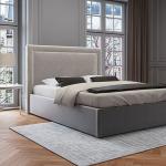 Doplnky k posteli mazzini sofas v elegantnom štýle zo zamatu s nohami v zľave 