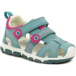 Dievčenské Kožené sandále MEDICO tyrkysovej farby zo syntetiky vo veľkosti 29 na štandardné nohy na leto 