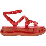 Dámske Sandále Melissa červenej farby vo veľkosti 35 na leto 