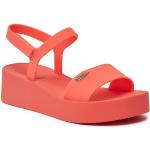 Dámske Sandále na platforme Melissa červenej farby vo veľkosti 38 na leto 