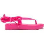 Dámske Kožené sandále Melissa ružovej farby z koženky v zľave na leto 