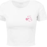 Dámske Tričká s krátkym rukávom merchcode bielej farby s motívom Duckburg / Mickey Mouse & Friends Minnie Mouse s motívom: Myš udržateľná móda 