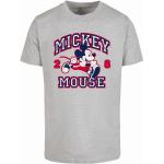 Tričká s krátkym rukávom merchcode sivej farby s motívom Duckburg / Mickey Mouse & Friends Mickey Mouse s motívom: Myš udržateľná móda 
