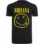 Pánske Topy s krátkym rukávom merchcode čiernej farby s krátkymi rukávmi s motívom Nirvana udržateľná móda 