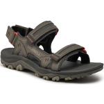 Pánske Športové sandále Merrell sivej farby z koženky vo veľkosti 46 na leto 