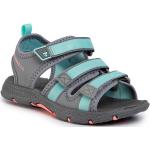 Dievčenské Kožené sandále Merrell sivej farby z koženky vo veľkosti 28 na leto 