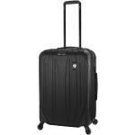 Stredné cestovné kufre mia toro čiernej farby v elegantnom štýle z plastu integrovaný zámok objem 62 l 