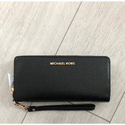 Michael Kors priestranná peňaženka čierna / zlatá