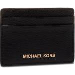 Pánske Designer Púzdra na karty Michael Kors Michael Kors MICHAEL čiernej farby z kože v zľave 
