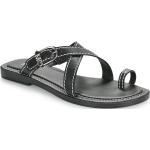 Dámske Designer Kožené sandále Michael Kors Michael Kors MICHAEL čiernej farby v sexy štýle vo veľkosti 39 na leto 